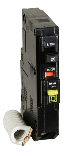 Square D - Qo120gficp Qo Qwik-gard 20 Amp Disyuntor Gfci Monopolar