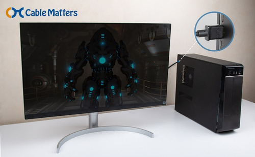 Cable Monitor Hdmi A Dvi-d 24+1 Macho 1.80m Cable Matters