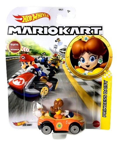 Hot Wheels 1/64 Mario Kart -princesa Daisy Grn 14