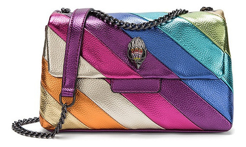 Kurt Geiger Eagle Head Vintage Rainbow Bolso De Hombro -m