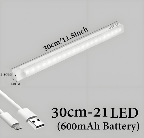 Barra De Iluminación Led Con Sensor De Presencia De Inducció