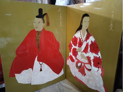 Arte Oriental, Pintura Cubierta En Resina 