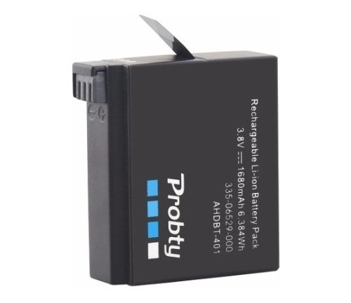 Imagen 2 de 4 de Batería Cámara Para Gopro Hero4 Black, Probty Ahdbt-401