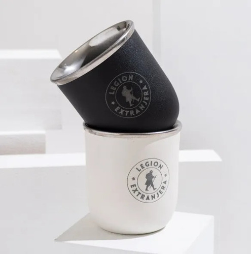 Imagen 4 de 5 de Mate Clasico Acero Inoxidable 150ml Legion Extranjera Color Negro