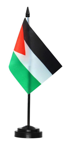 Bandera De Escritorio Anley 30 Cm De Altura - Palestina