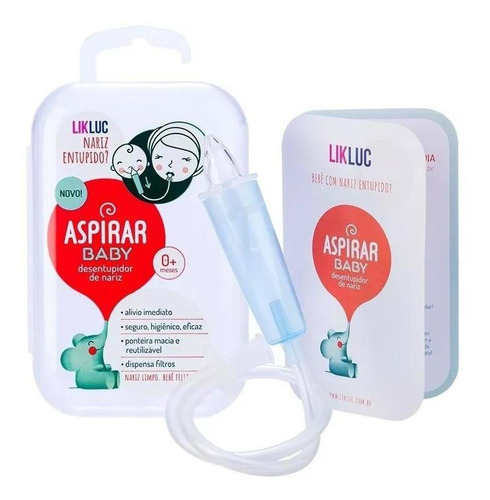 Aspirador Nasal Para Bebês Aspirar Baby Com Estojo- Likluc