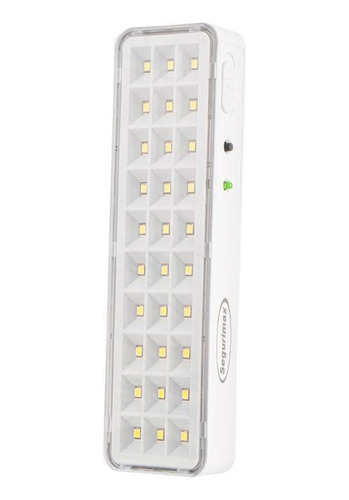 Kit 15 Iluminação Luminaria De Emergencia 30 Leds Super Slim