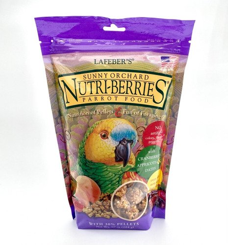 2 Alimento Para Loro Lafebers Sunny Orchard Nutriberries284g