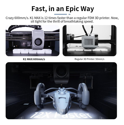 Impresora 3d Creality K1 Max Fdm 600mm/s 115v / 230v
