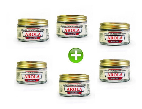 Crema Arola Cera Para Cuero Pack 6 Latas 60 Cc. 