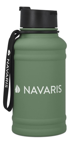 Navaris Botella De Agua De Acero Inoxidable - Cantimplora De