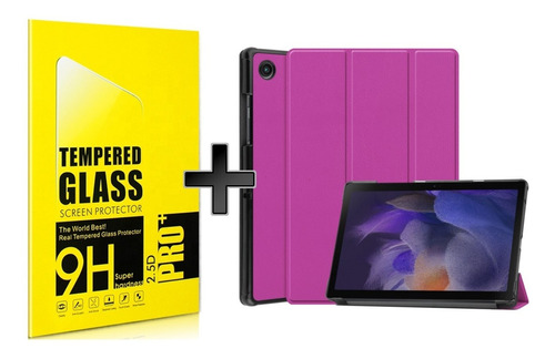 Vidrio + Funda Para Tablet Samsung A8 10,5 Carcasa X200 X205