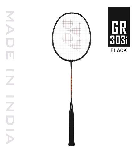 ~? Yonex Gr 303i Raqueta De Bádminton De Aluminio Negro Con 