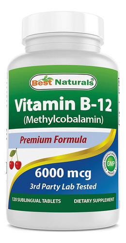 Mejor Vitamina B12 Naturals B12 6000 Mcg 120 Tabletas