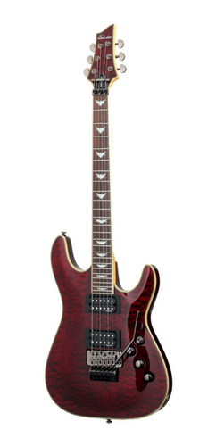 Imagen 1 de 2 de Guitarra eléctrica Schecter Omen Extreme-6 archtop de arce/caoba black cherry con diapasón de palo de rosa