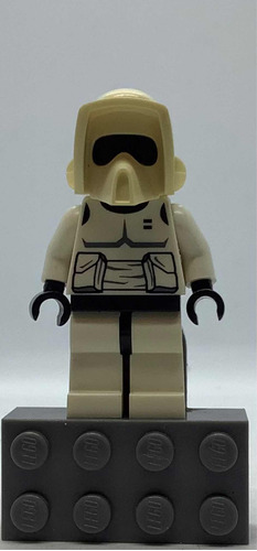 Lego Minifigura Scout Trooper Con Ladrillo Imantado