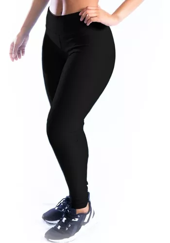 Calça Legging Leg Branca Lisa Grossa Fitness Academia Feminina Caminhada  Nao Transparente