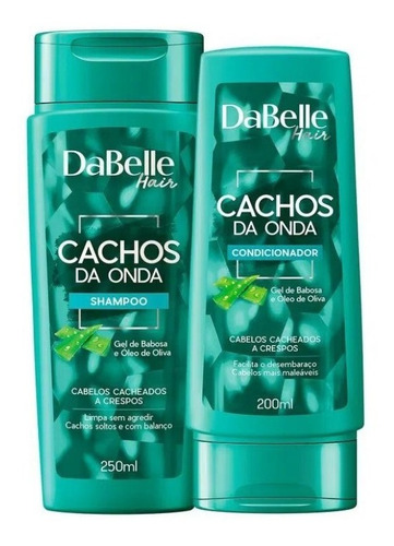Shampoo E Condicionado Dabelle Cachos Da Onda Caixa De 450ml