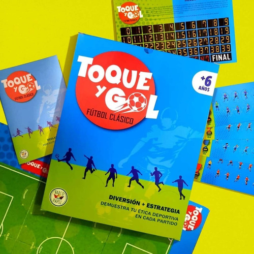 Juego Mesa Toque Y Gol Futbol Estrategia Deportiva Didáctico