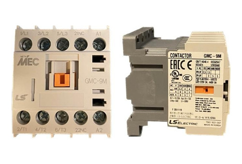 Minicontactor Tripolar + Aux/nc 230v Ac Ls Electric Gmc-9m