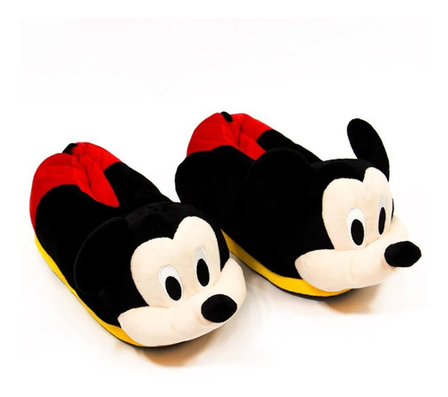 Imagem 5 de 5 de Pantufa 3d Mickey Mouse Solado De Borracha Original Disney