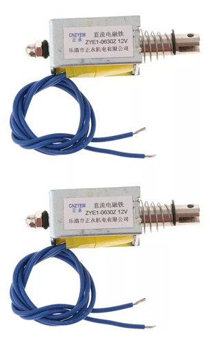 2 Minielectroimanes De Solenoide De Empuje Lineal