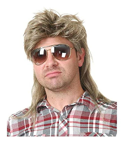 Peluca Para Hombre, Rubia, Cosplay, Halloween