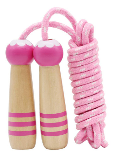 Jump Rope Kids, 7ft Adjustable Cotton Skipping Rope With Wo.