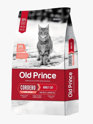 Old Prince Novel Gato Adulto Cordero X 1 Kg Kangoo Pet