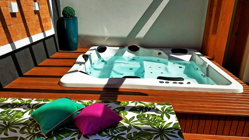 Spa Copacabana Hidro Completo Luxo 7 Lugares Aquecedor + Bas