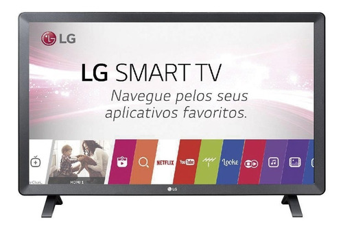 Imagem 1 de 8 de Smart Tv Monitor Led 23.6´ LG, 2 Hdmi, 1 Usb, Wi-fi 24tl520s