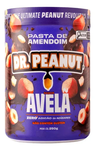 Pasta De Amendoim Avela Com Whey Protein 250g Dr Peanut