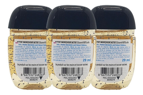 Imagen 2 de 2 de Gel Antibacterial Bath & Body Works Champagne Toast Kit 3pz