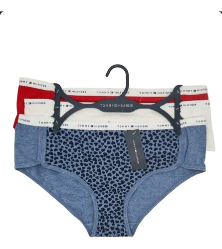  3 Pantys Para Dama Multicolor Marca Tommy Hilfiger Dama