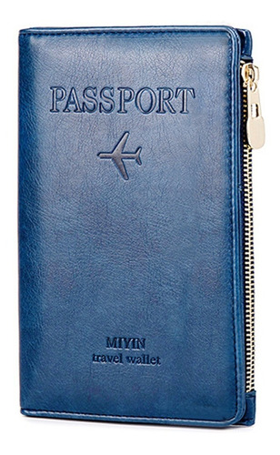 Porta Pasaporte Travel Wallet Moda Documento Hombres Y Mujer