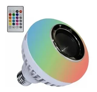 Bocina Foco Liso Muchos Colores Con Control Remoto Pack 2pzs Color de la luz RGB