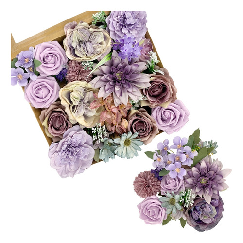 Caja De Regalo De Flores Con Arreglos Florales De Hojas Caja