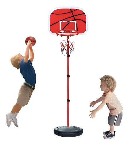 Juego Tablero Canasta De Basketball Metal Con Balón Niños
