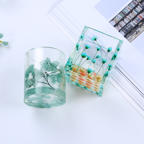 (b) Molde Para Vasos De Agua, Exquisito Jarrón De Resina Epo