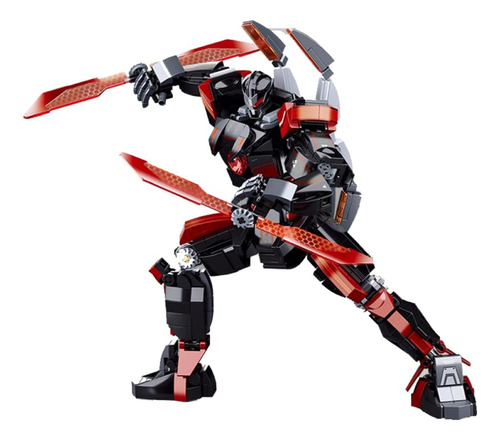 Bloques De Construcción Jcpuct Black Tech Mecha Robot Con Bl