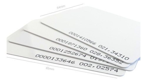 Kit 20 Unid Cartão Aproximação Rfid 125 Khz Iso