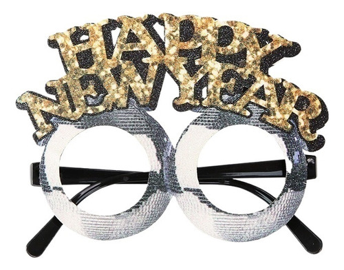 2pcs New Year Glasses Party Decoration Frames,l