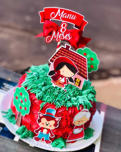 BOLO CHAPEUZINHO VERMELHO: um clássico da literatura infantil em forma de  bolo! Chay Cakes 