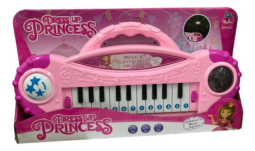 Pianito Musical De Juguete Princess Música Notas Mus Y Luz Color Rosa