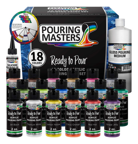 Set De Pintura Acrlica Pouring Masters De 8 Colores Listos P