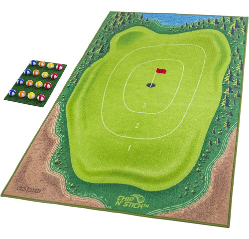 Gosports Chip N' Stick Golf Game - Incluye 1 Tapete De Juego