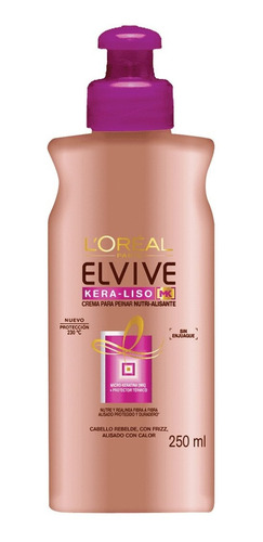 Crema Para Peinar Loreal Elvive Kera-liso Micro Keratina 230