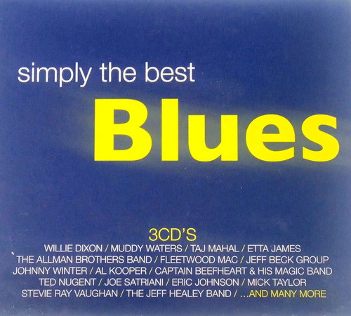 Simply The Best Blues ( Varios Artistas )  Digipack 3 Cds