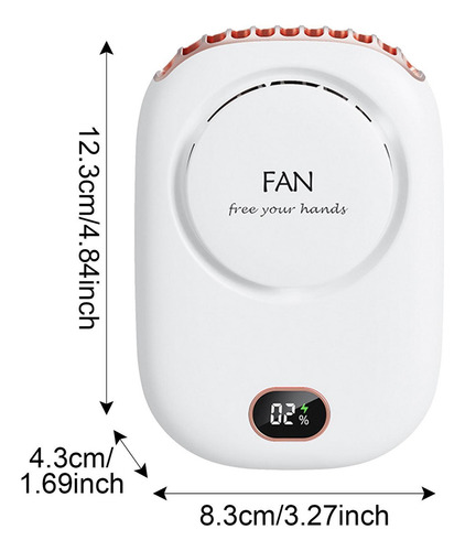 Mini Ventilador Portátil De Mano De Cuello Personal