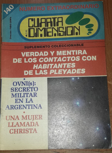 Revista Cuarta Dimension N°140   Mayo De 1986 Num Extraordin